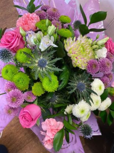 Warm Wishes - A vibrant mix of seasonal flowers hand delivered in a gift bag or box and can be hand delivered to your chosen recipient same day if ordered by 2pm UK local time. 

 

Call The Topiary Tree in Malton for more information on 01653 692671